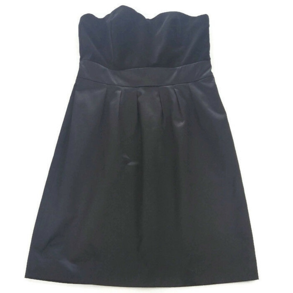 Banana Republic Strapless Dress Black Velvet 6